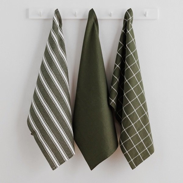 ścierki zielone komplety