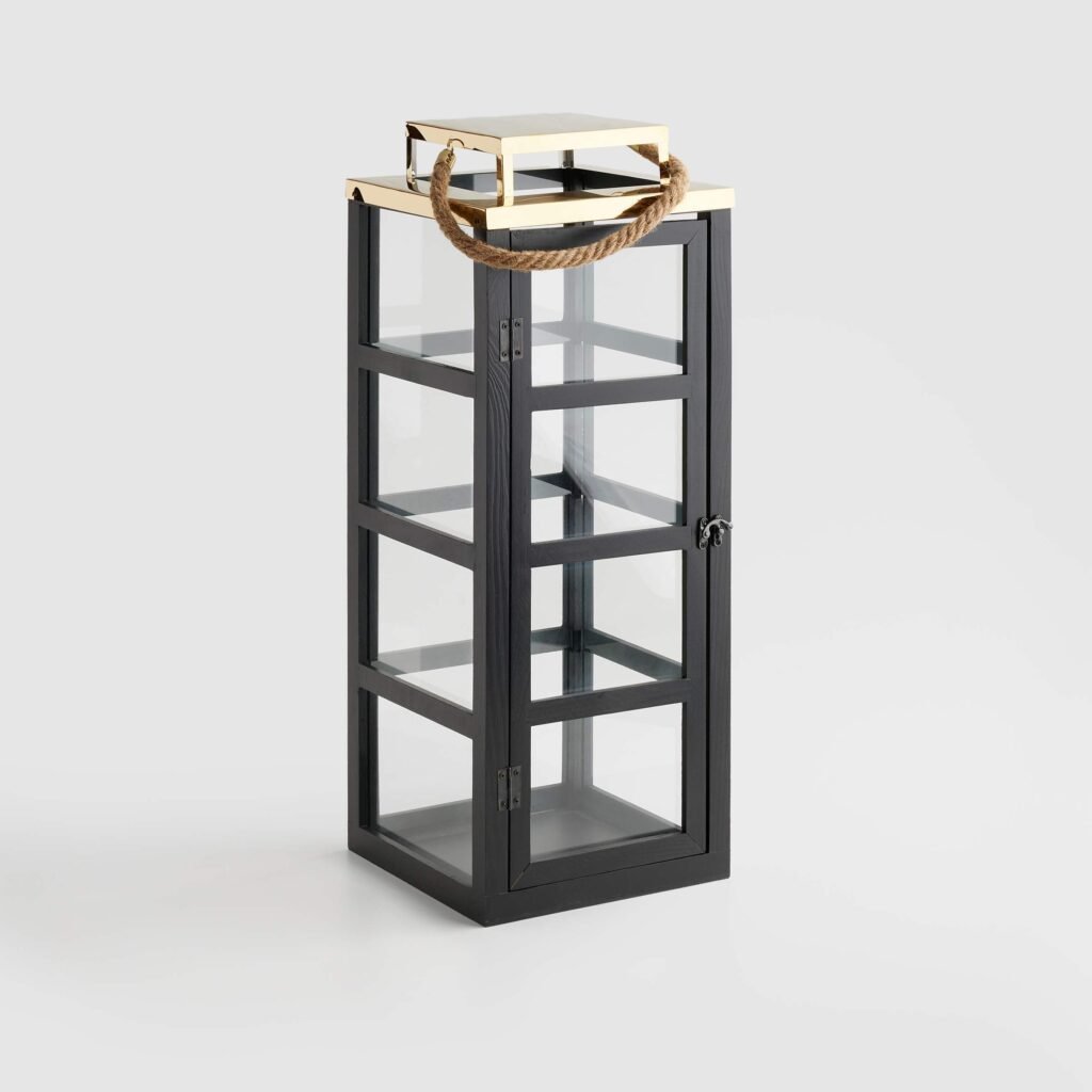 jesienne dekoracje na parapet - lampion 