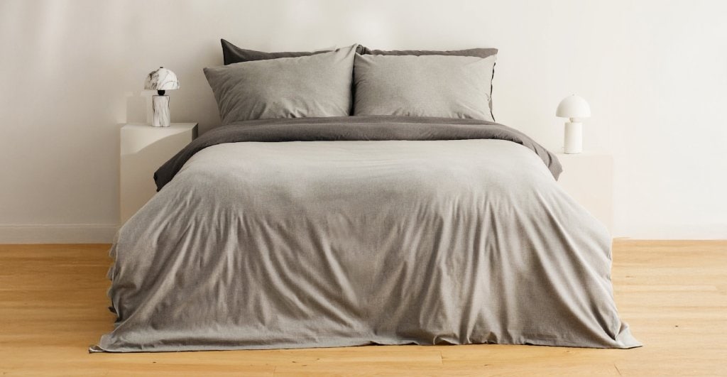 lyocell - pościel szara